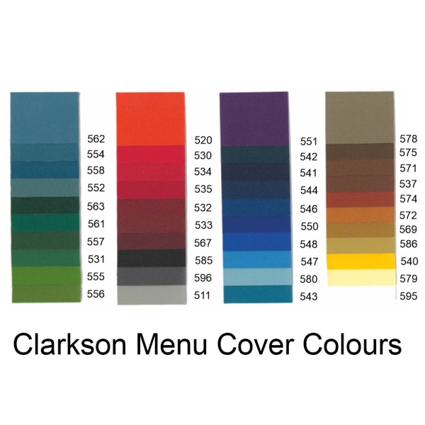 Clarkson ~ A5 Menu Cover